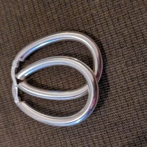 Sterling silver hoops earrings